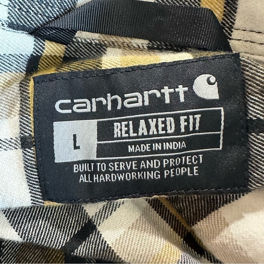 Carhartt relax fit men’s long sleeve button down shirt - Picture 5 of 8